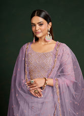 Fashionable Lehenga Choli in Lavender Colour